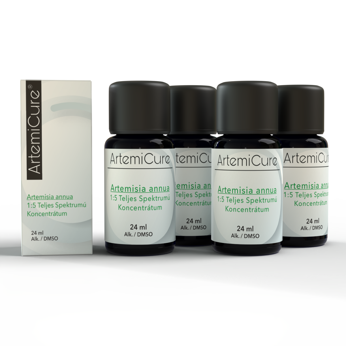 Artemisia annua 1:5 Teljes Spektrumú Koncentrátum – 4 darabos készlet